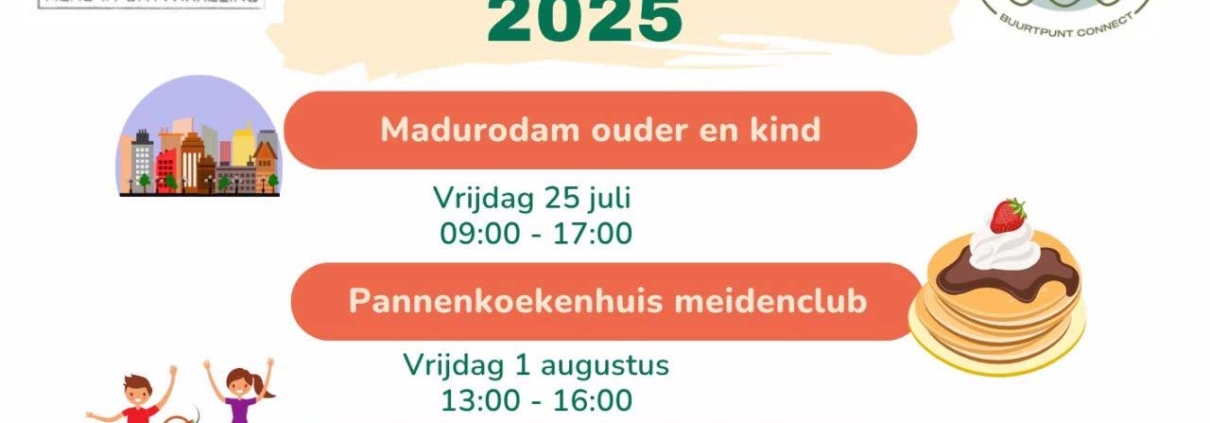 Zomerprogramma Buurtpunt Connect: “Samen de zomer door!”