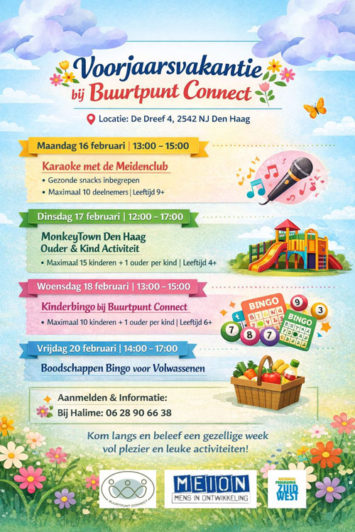 Een drukke voorjaarsvakantie bij Buurtpunt Connect
