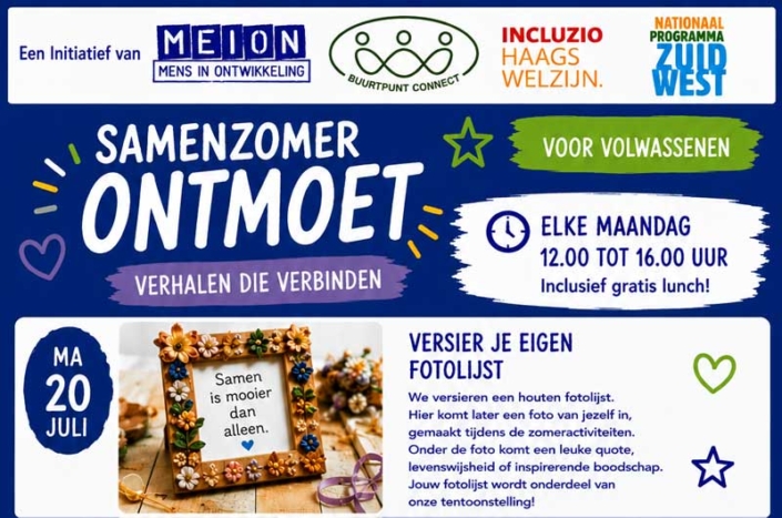 Zomerprogramma 2026: SamenZomer Ontmoet