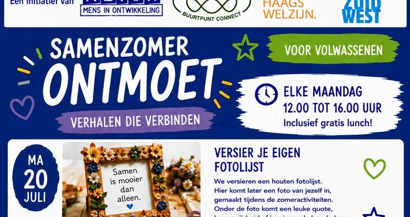 Zomerprogramma 2026: SamenZomer Ontmoet