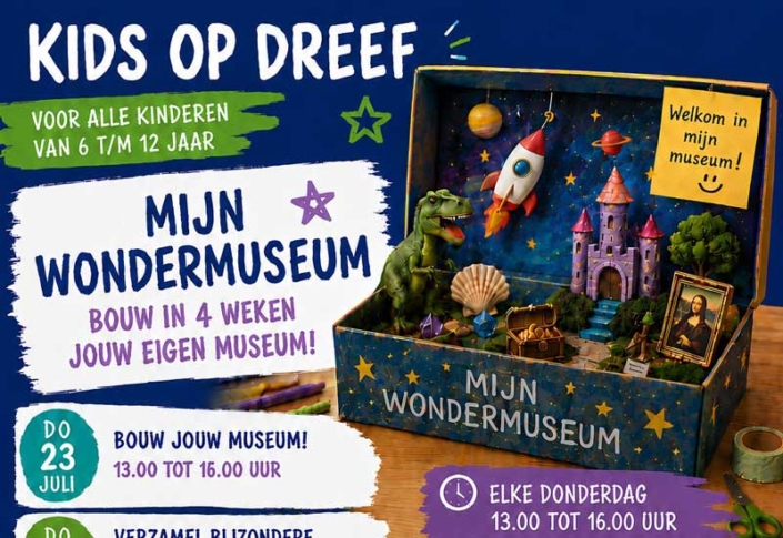 Zomerprogramma 2026: Kids op Dreef – Mijn Wondermuseum